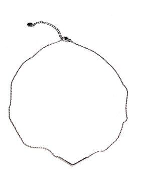 Minimalist stainless steel V necklace